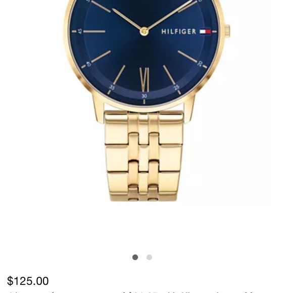 Tommy Hilfiger Gold and Blue Watch BRAND NEW - Picture 7 of 7